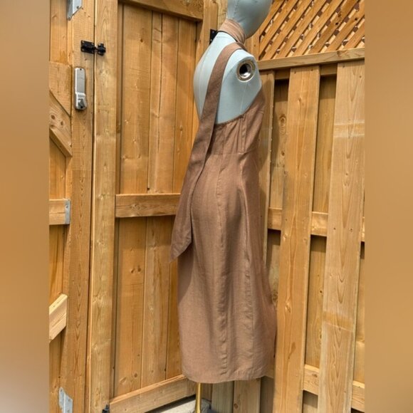 🆕 CULT GAIA 🧿 NWOT Romia Button-Detail Dress, Affogato Brown - Sz M - Picture 10 of 16